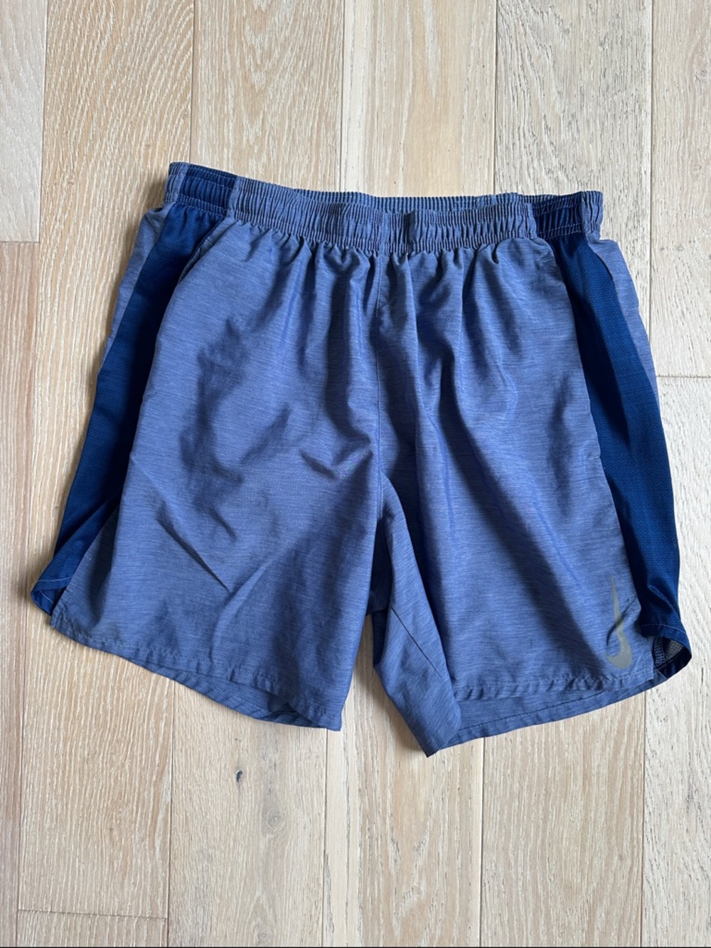 Nike DriFit Men's Athletic Shorts in Blue with Navy Panels